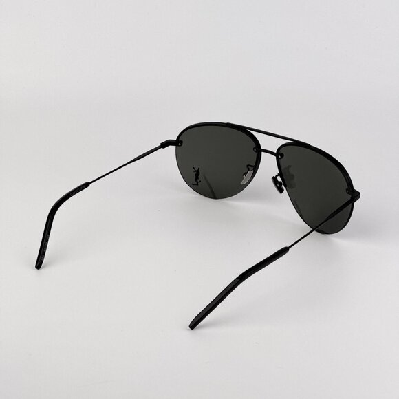 Saint Laurent CLASSIC 11/F M Pilot Sunglasses – Matte Black Grey | Model 005 main image 6